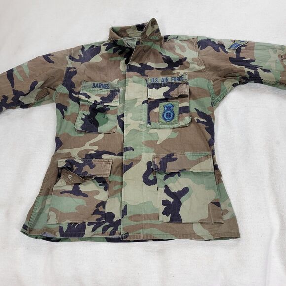 Military Shirt Mens Size Medium US Army Woodland Camo Winter Cold Y2k Gorpcore - Picture 16 of 16